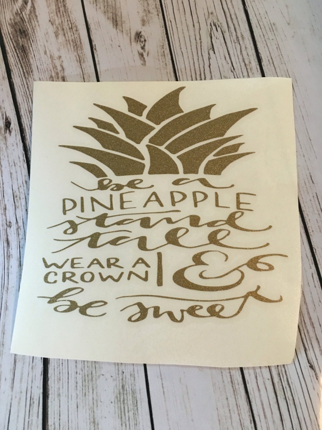 Pineapple Decal / wall Decal / cup decal / decals / Be a Etsy