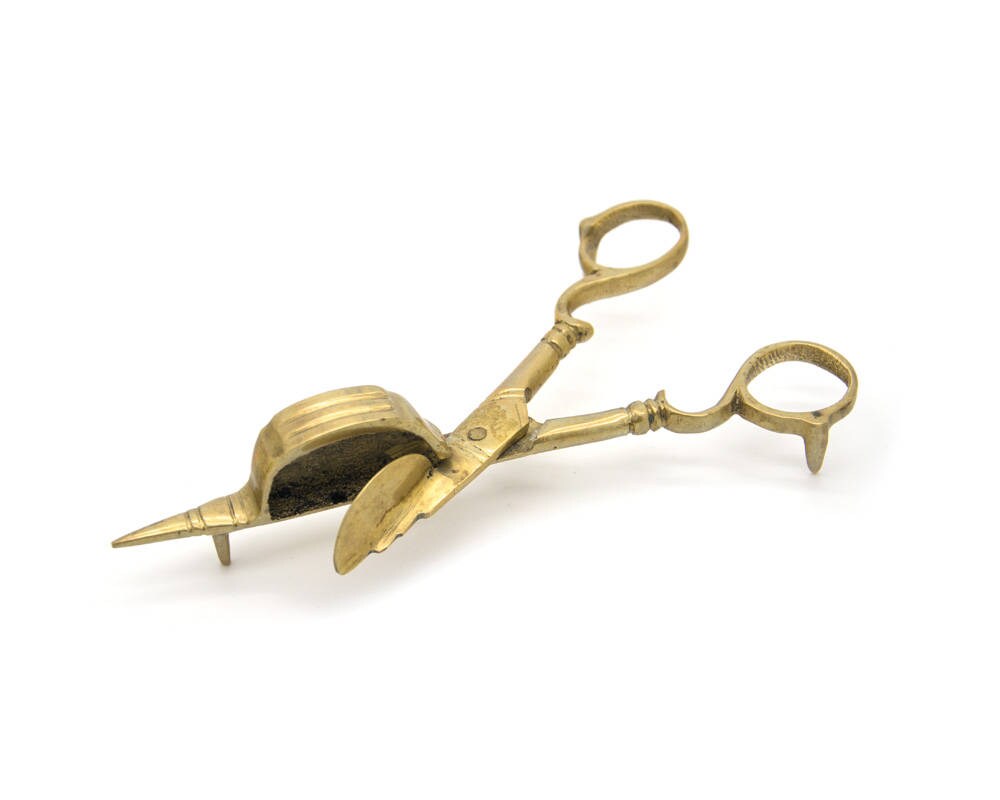 Scissors Keychain LARGE Bronze Scissors Keyring Brass Scissors