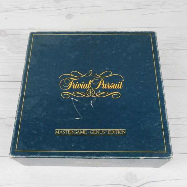 Trivial Pursuit Master Game Genus Edition Board Game / 1981 / Chieftain / English Game / Horn Abbot 