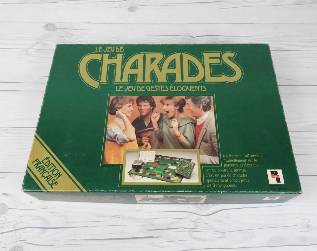 Vintage Charades Board Game / French Game / 1984 - Etsy