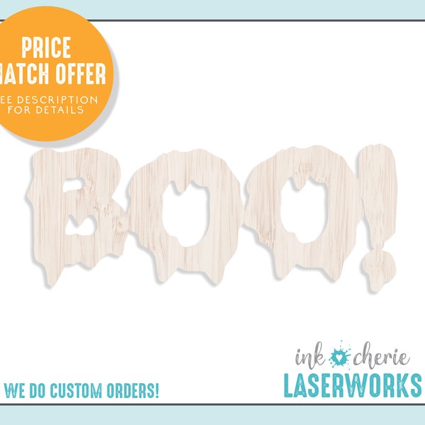 Halloween Craft Shapes, DIY Halloween Decor, BOO Cutout, Wooden Halloween Shapes, Paintable Halloween Crafts, Halloween Wood Cutout Shapes