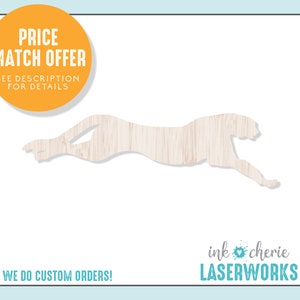 Birch Wood Cheetah Shape: Paintable Animal Cutout
