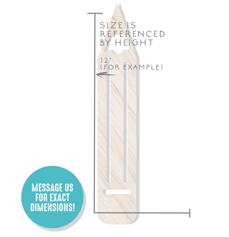 Wood Pencil Cutout School Wall Art Decor Wood Laser Cut Etsy