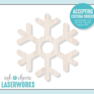 Birch Wood Snowflake Cutout: DIY Winter Crafts