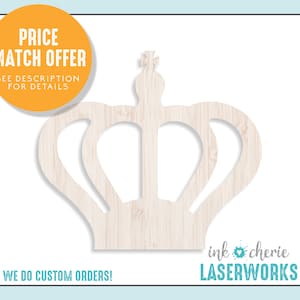 Wood Crown Cutout: Paintable Birch, Kids Crafts
