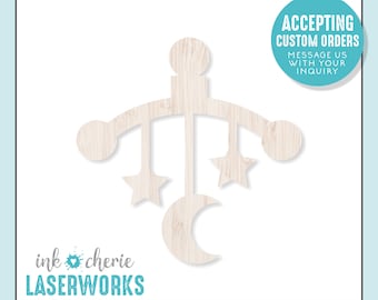 Birch Wood Baby Mobile Shape: DIY Craft Blank