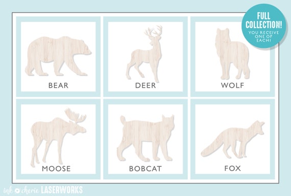 Fox - Laser Cut Out Unfinished Wood Craft Shape FOX5 Fox - Laser Cut Out Unfinished Wood Craft Shape FOX5