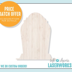Halloween Gravestone Cutout, Halloween Craft Tombstone Shape, Wooden Halloween Shapes, Halloween Craft Cutouts, Blank Wood Shape, DIY Crafts