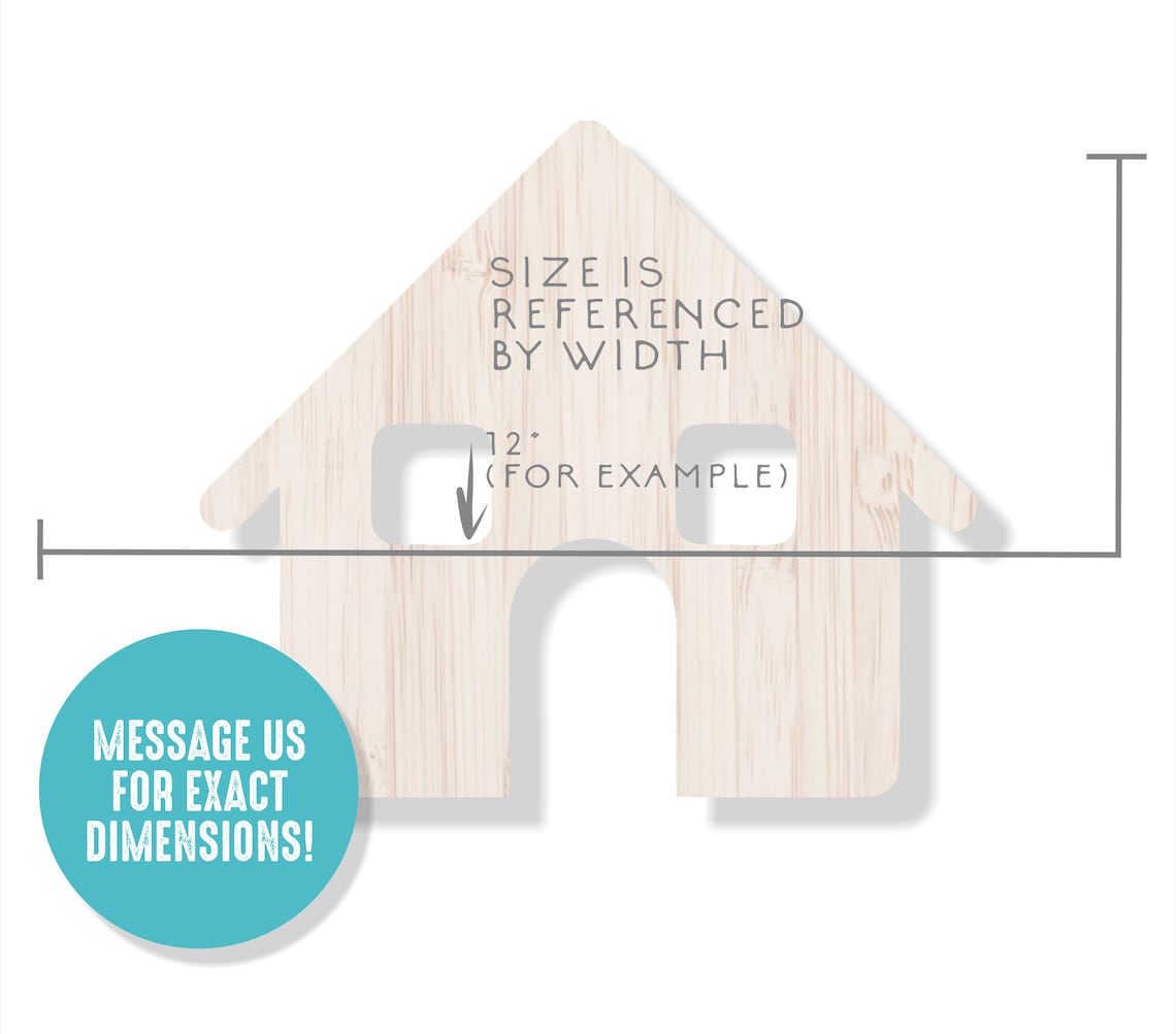 Wood House Cutout Wooden Craft Supplies Wood Crafting Etsy UK