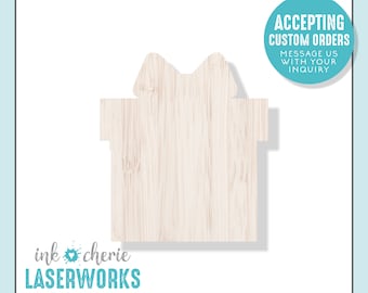 Laser Cut Birch Wood Gift Box Shape: Unfinished Craft Supply