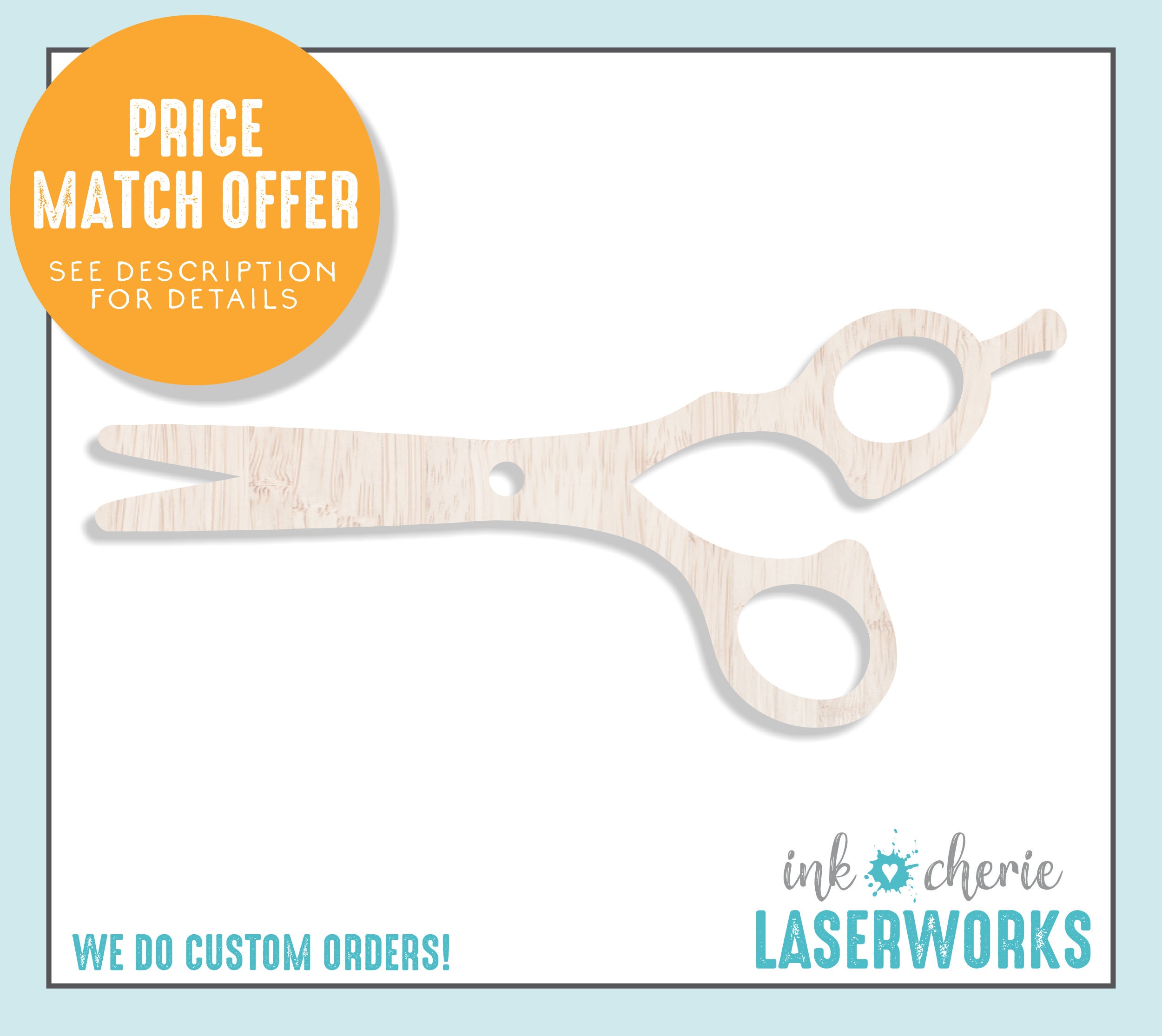 Wood Scissors Cutout Wooden Craft Supplies Wood Crafting Etsy UK