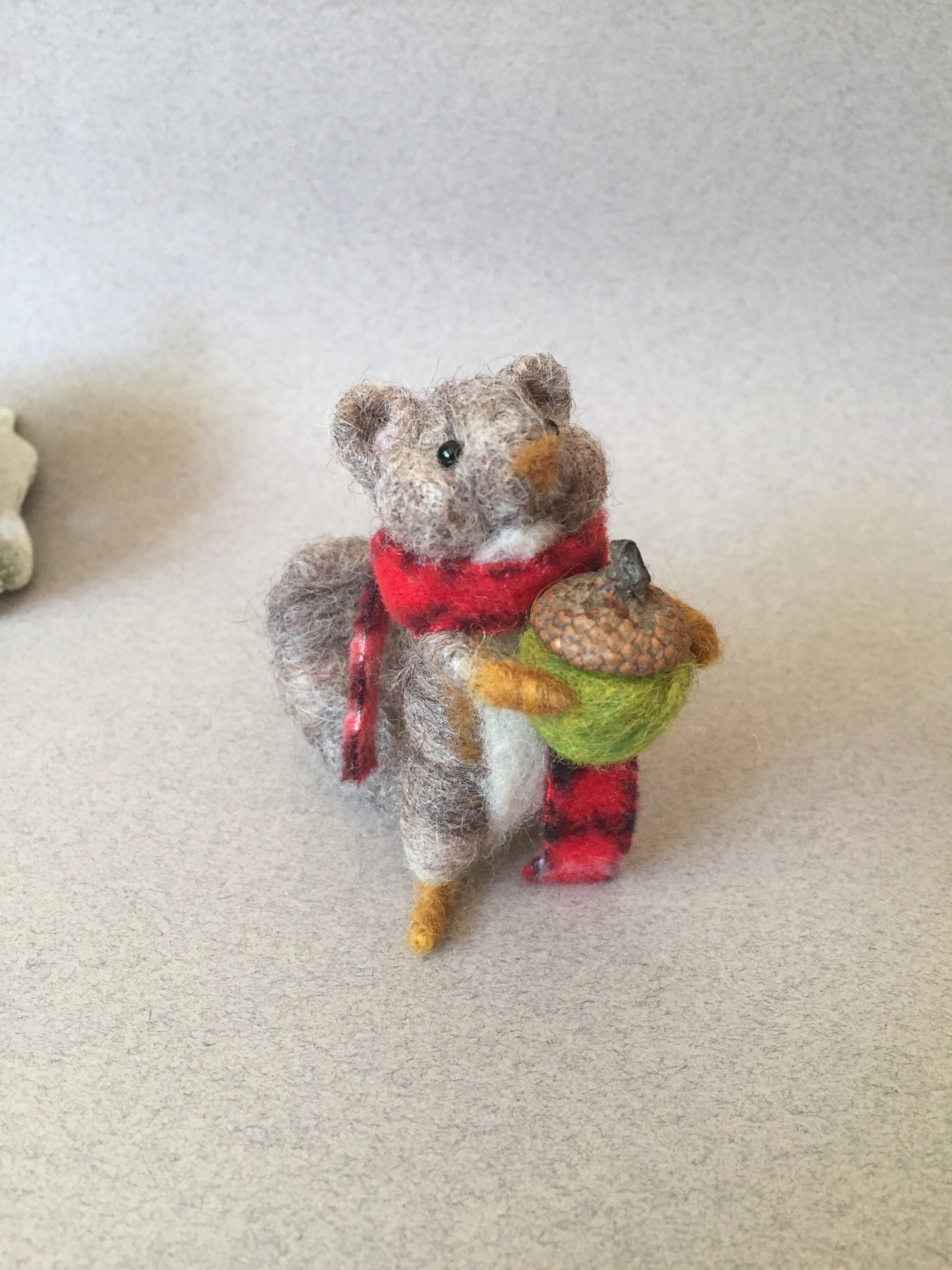 Needle Felted Wool Squirrel Felt Animal Daughter Etsy
