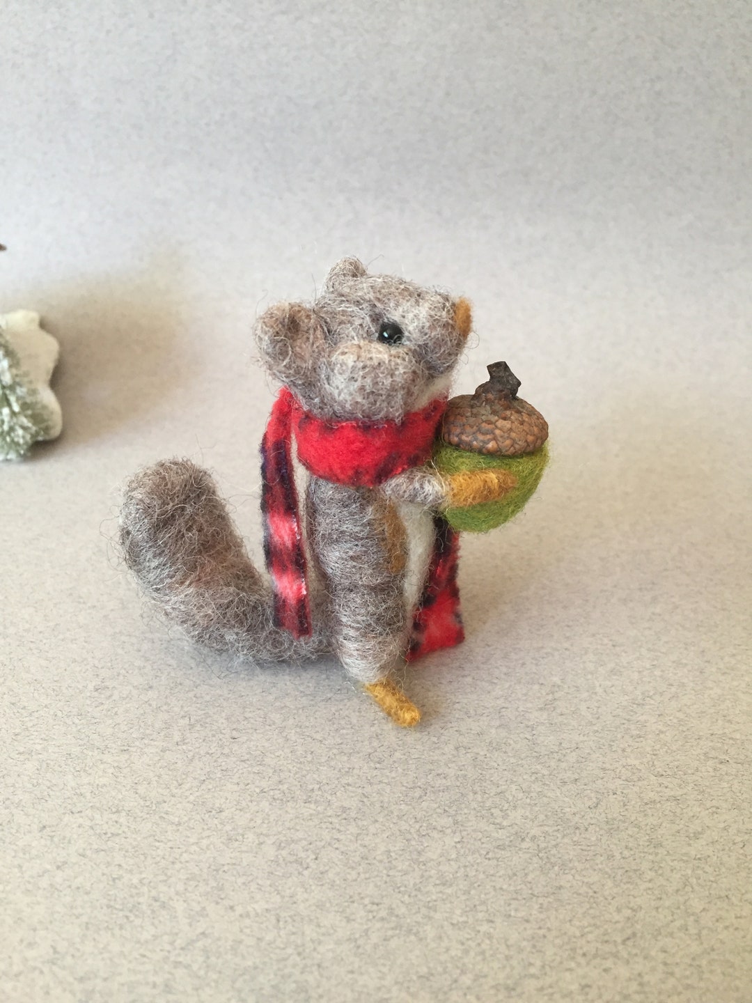Needle Felted Wool Squirrel Felt Animal Daughter Etsy
