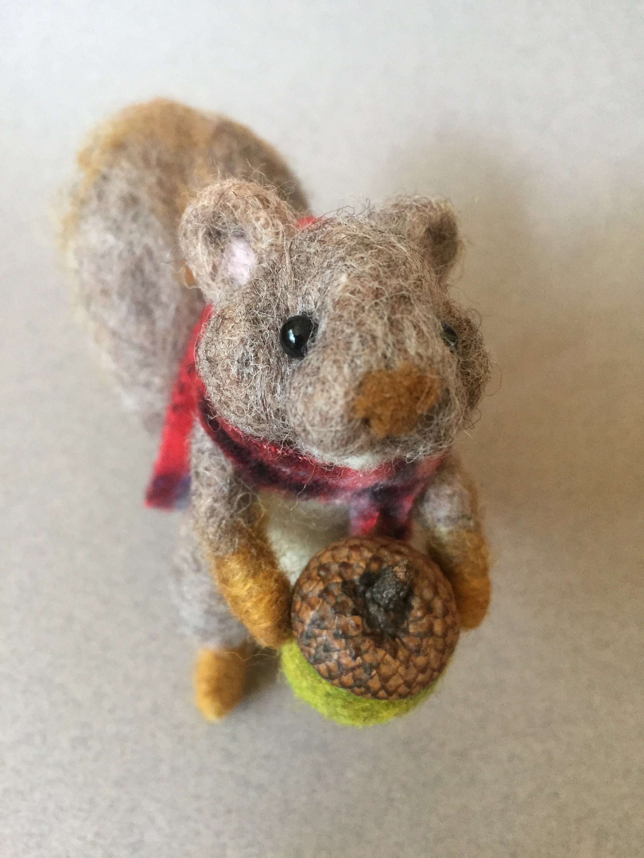 Felted wool squirrel woodland animal needle felted creature Etsy