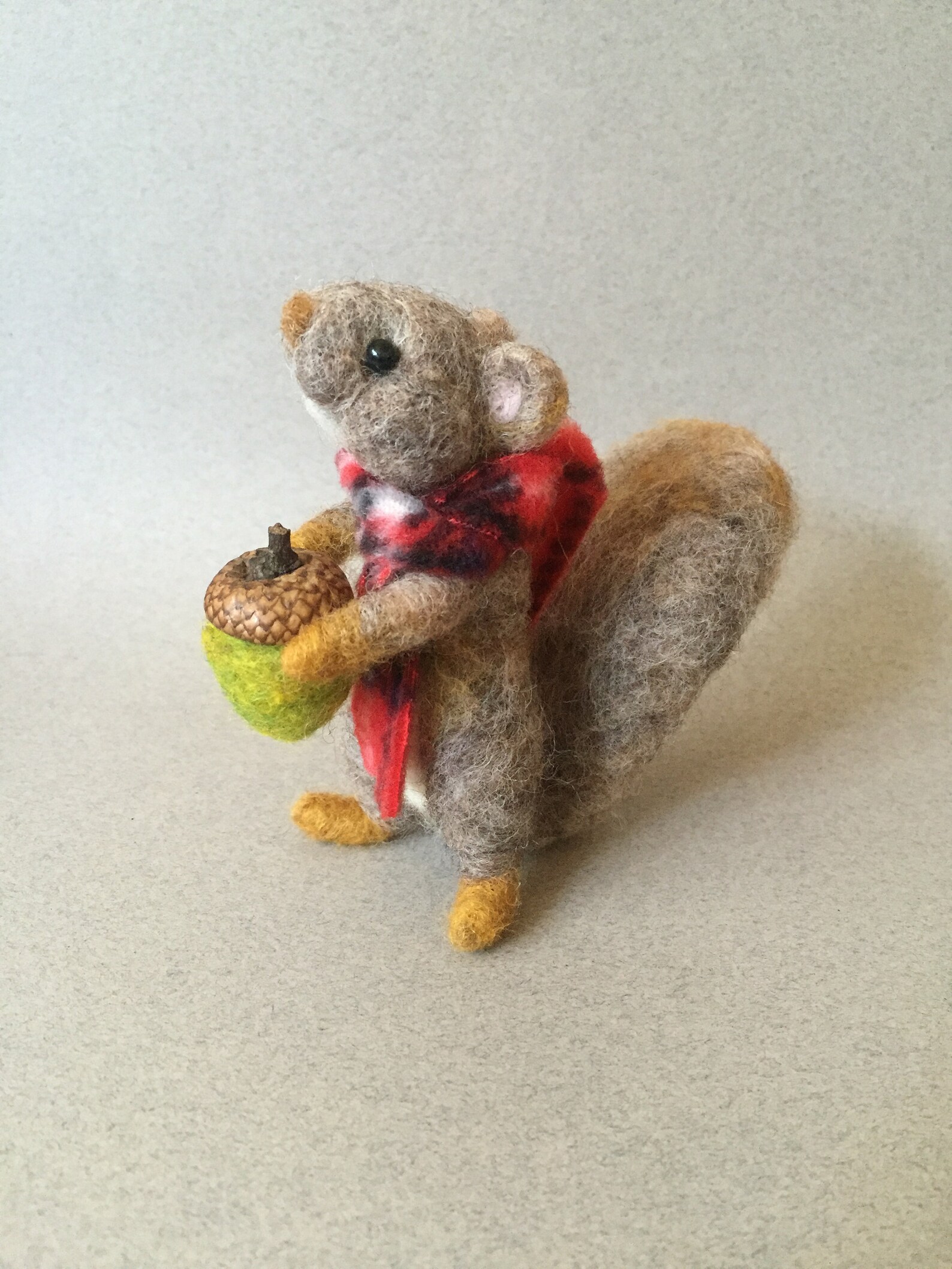Felted wool squirrel woodland animal needle felted creature Etsy