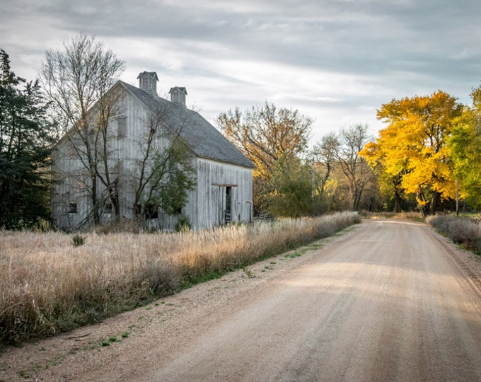 Uncles Barns, Spring Barn Photo, Country Decor, Wall Art, Old Barn Photography, Nebraska Farm, Fall Farm Decor, Country Landscape