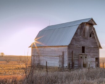 Monster Barn No. 1 - Winter Red Barn Photo, Country Decor, Wall Art, Old Barn Photography, farm decor, Old Decor, Barn Decor