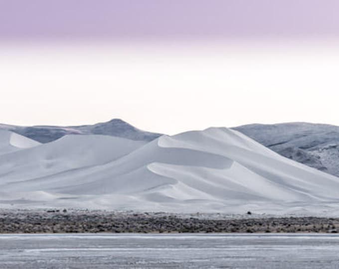 Whispering Sand Dunes, Sand, Sand Dunes, Nevada, Desert, Purple Sky, Mountains, Hills, Wind, White Sand