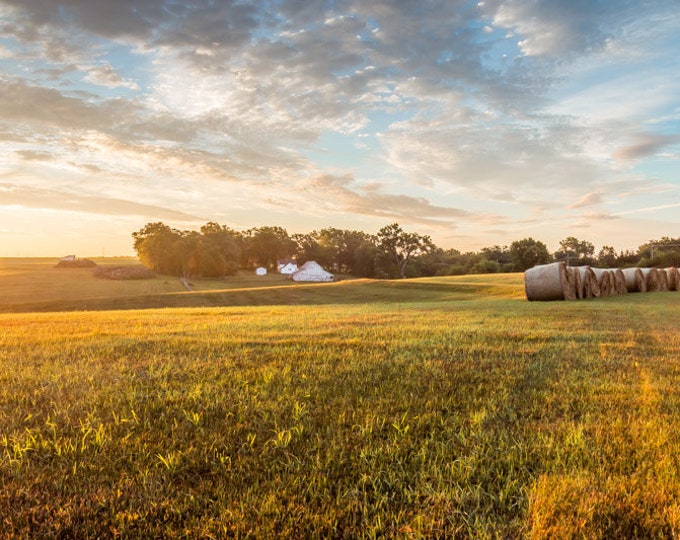 Sunrise Pasture - Barn, Country Decor, Wall Art, Old Barn,  Nebraska Farm, Farm Decor, Country Landscape, Rustic Barn, Barn,  Sun Rise