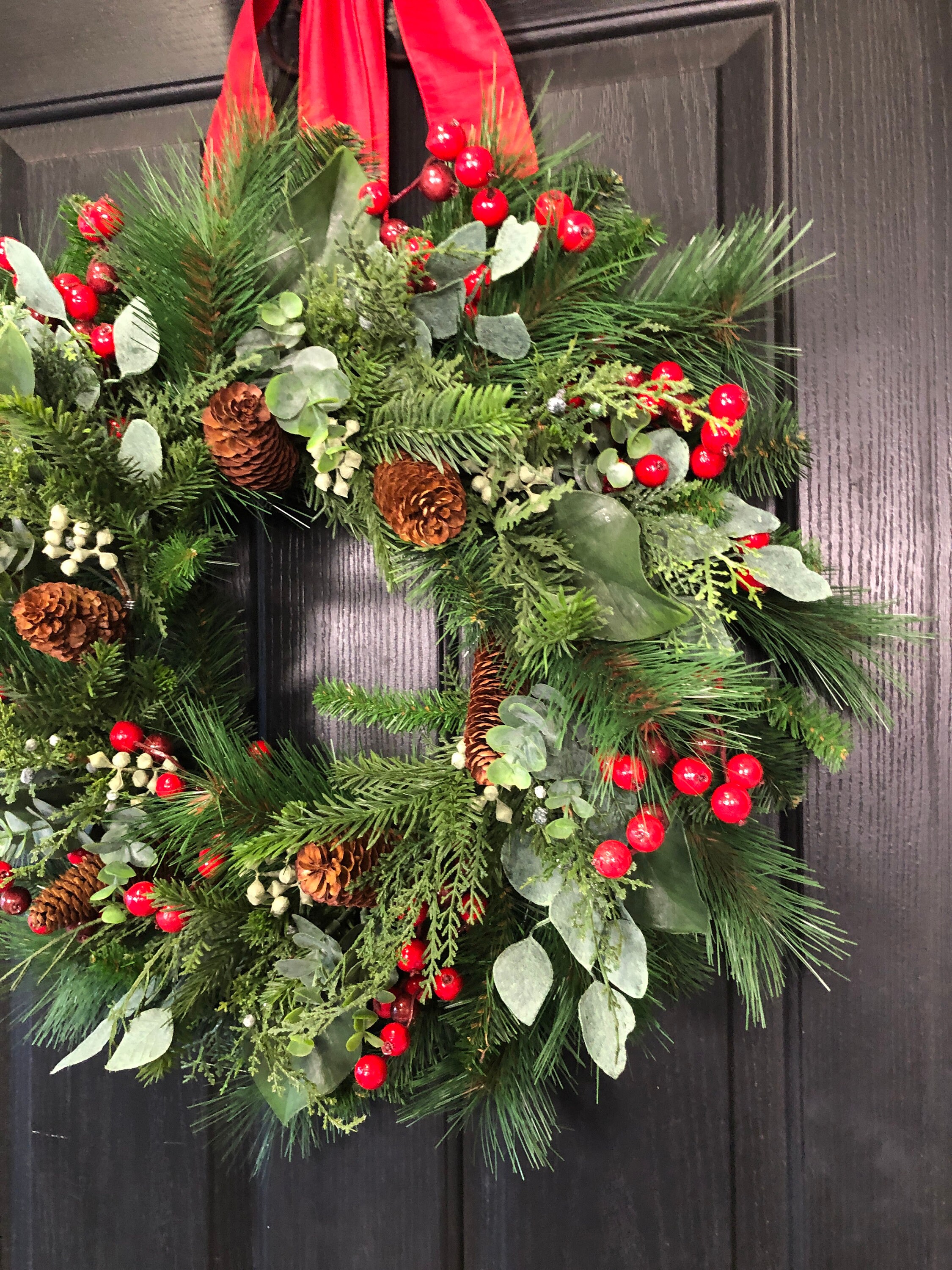 Large Christmas Wreath, Large Winter Wreath for Front Door, Christmas — free download