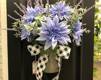 Mother's Day Gift, Lavender Wreath For Front Door, Spring Wreath for Front Door, Gifts For Her, Summer Wreath for Front Door, Arrangement