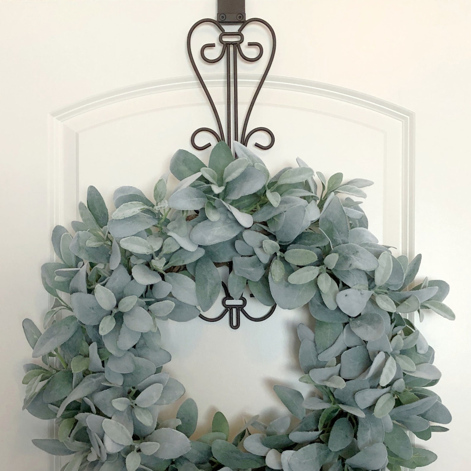 Adjustable Wreath Hanger Padded Over Door Design Heavy Etsy