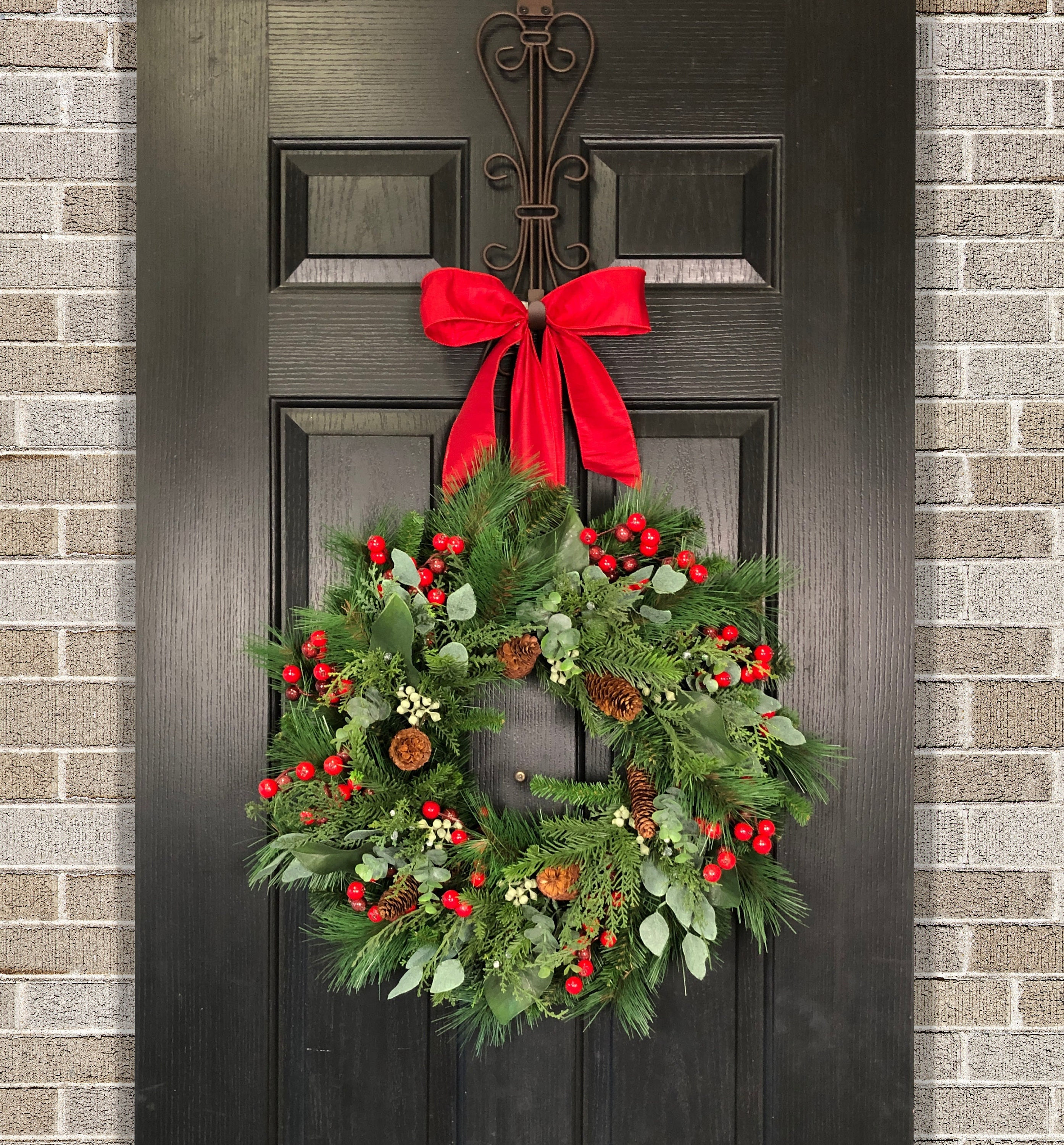 Large cheap christmas wreath