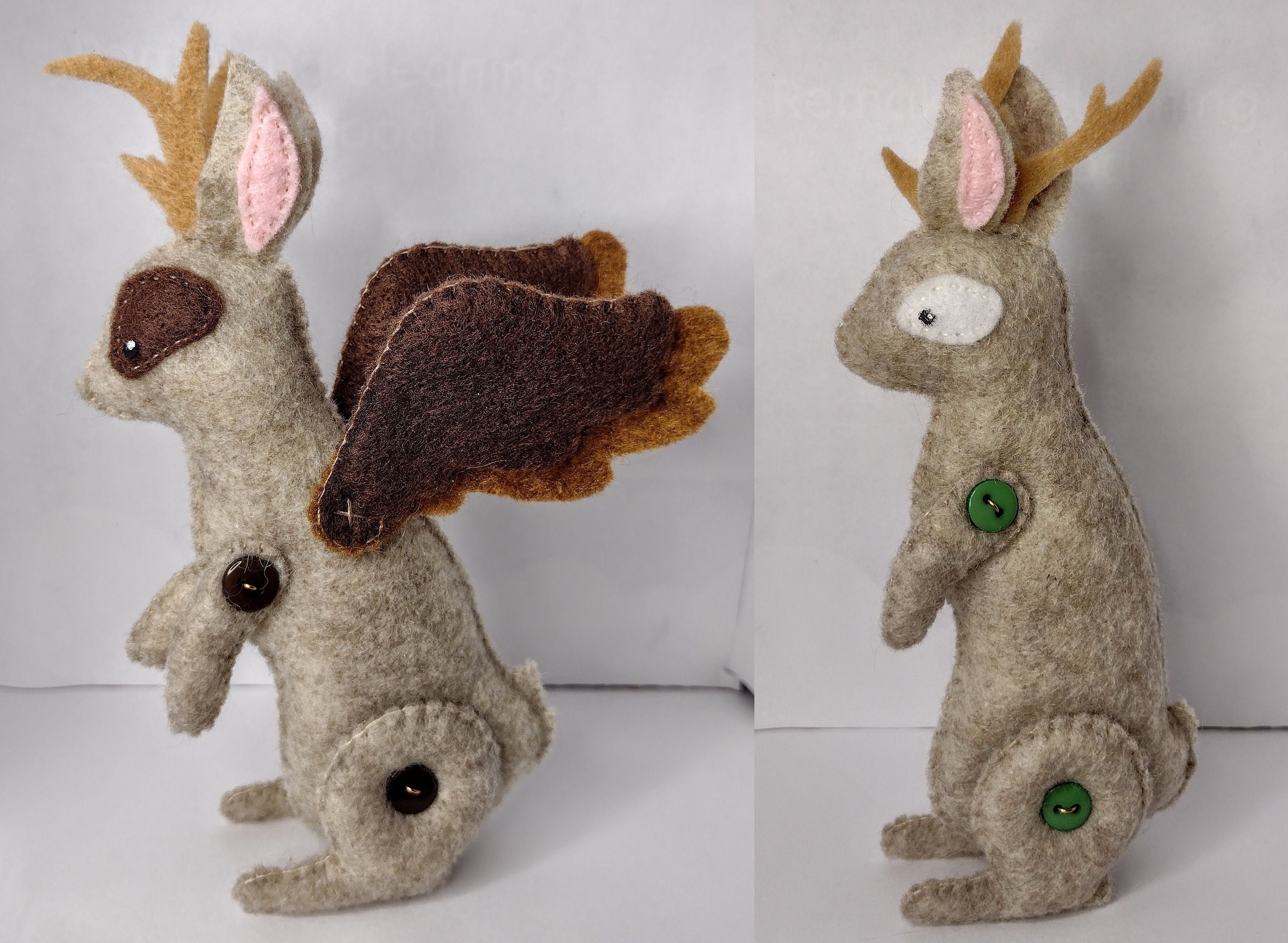 Jackalope Plush Etsy