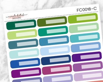 Appointment Skinny Label Planner Stickers - Functional Stickers - Colorful Stickers - Matte Removable Labels || FC0018-C