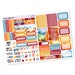 1101-MK // Vertical Foldable Mini Kit for White Space Planning, SMC Inserts, Autumn Watercolor Collection, Planner Stickers, Matte Removable