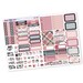 1104-MK // Vertical Foldable Mini Kit for White Space Planning, SMC Inserts, Queen Collection, Planner Stickers, Matte Removable