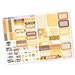 1106-MK // Vertical Foldable Mini Kit for White Space Planning, SMC Inserts, Sunshine Collection, Planner Stickers, Matte Removable