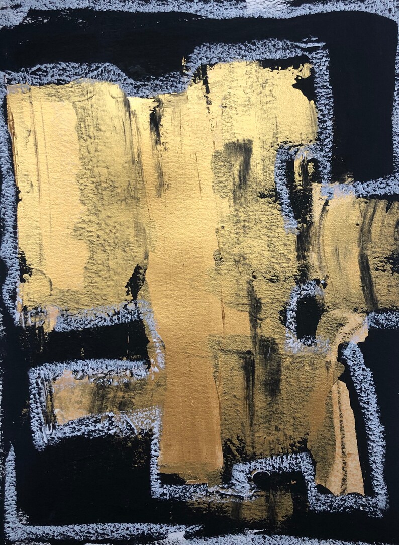 Framed Art Black and White Paintings living Room Art Etsy