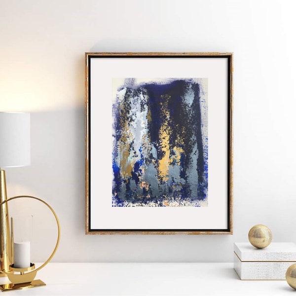 Indigo Blue Artwork Etsy