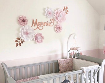 baby nursery flower wall