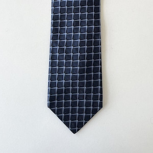 Ted Baker London Silk Tie-Blue Geometric Print - Hand Tailored in USA - 100% Imported Silk Vintage Men&#39;s Necktie - Free Shipping