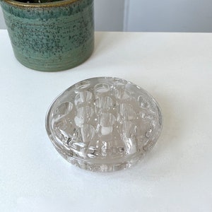 Vintage Large Glass Flower Frog-Footed Domed-13 Hole Floral Arrangement -Ikebana -Kenzan -Free Shipping