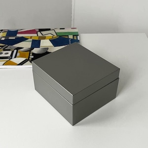 Weis 653 Metal File Box-Industrial Large Index Card File Box - Mid Century Gray Steel Office Storage Box- Recipe Box - Vintage Globe Weis