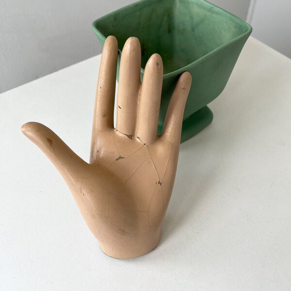 Vintage Female Mannequin Left Hand-Open Posed Store Mannequin Hand - Jewelry Display- Department Store Hand Prop - Shop Display - Photo Prop