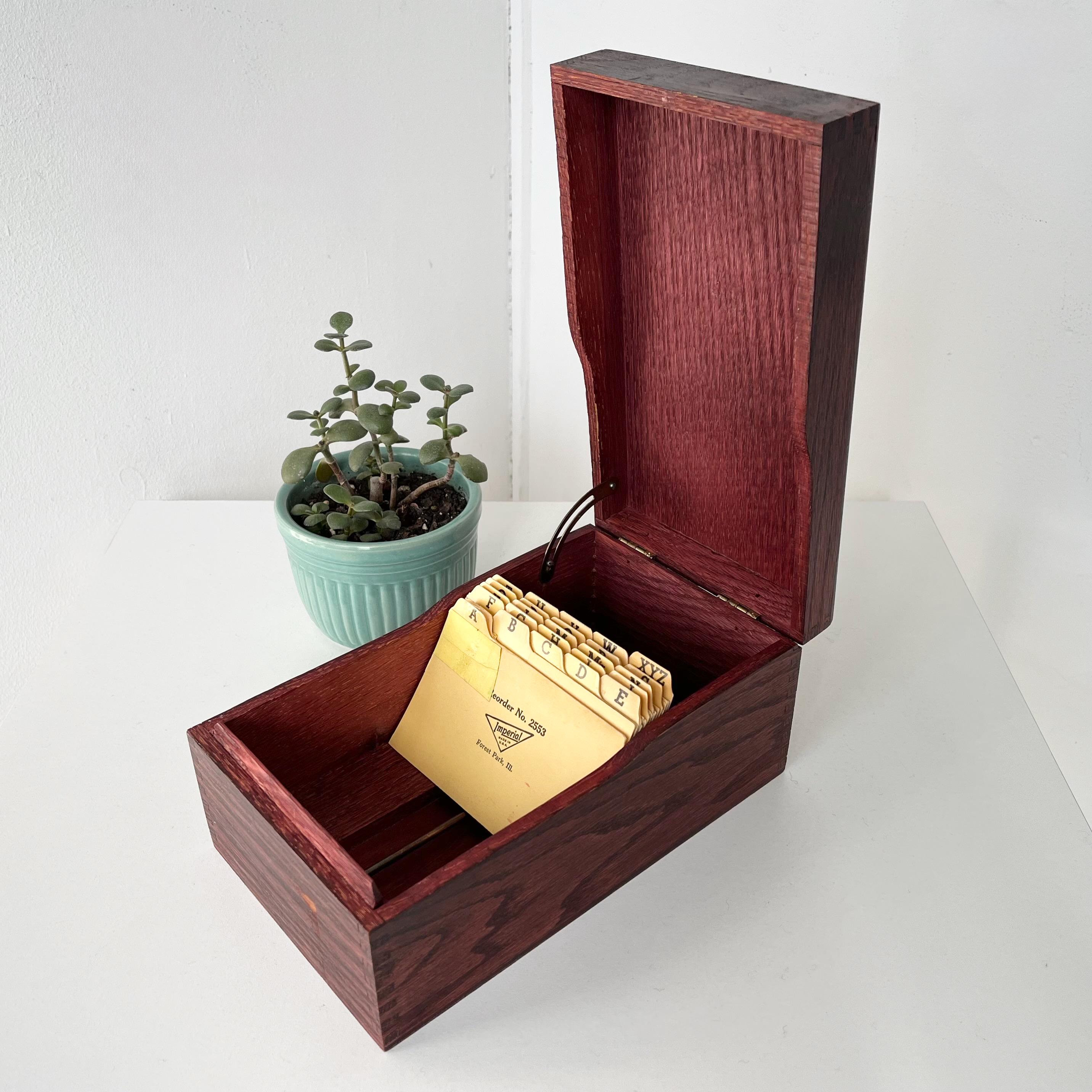 ♪昔のカルテ箱 Vintage Metal Index Card Box - Etsy
