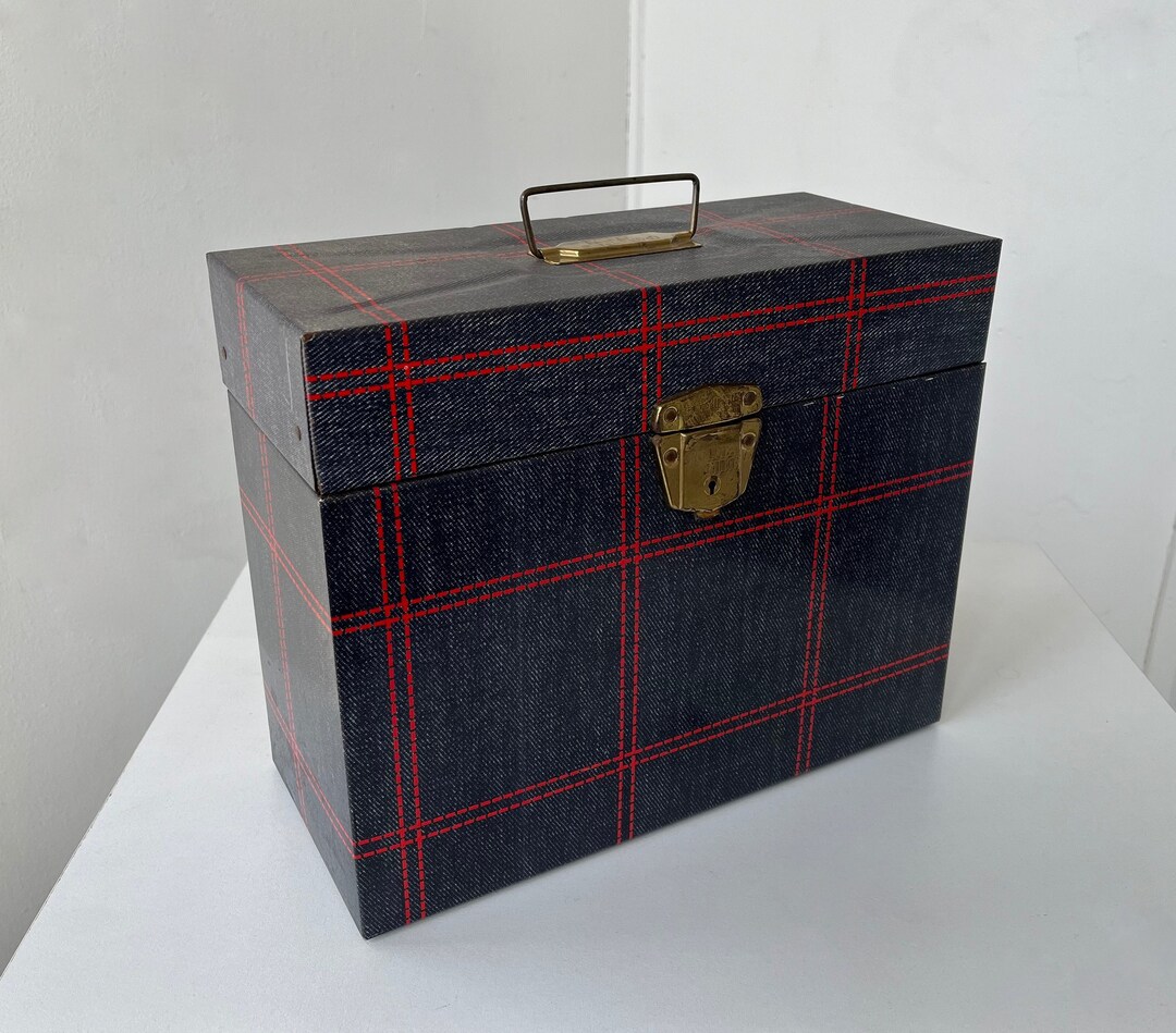 Vintage Portafile Metal Industrial File Storage Boxdenim Etsy