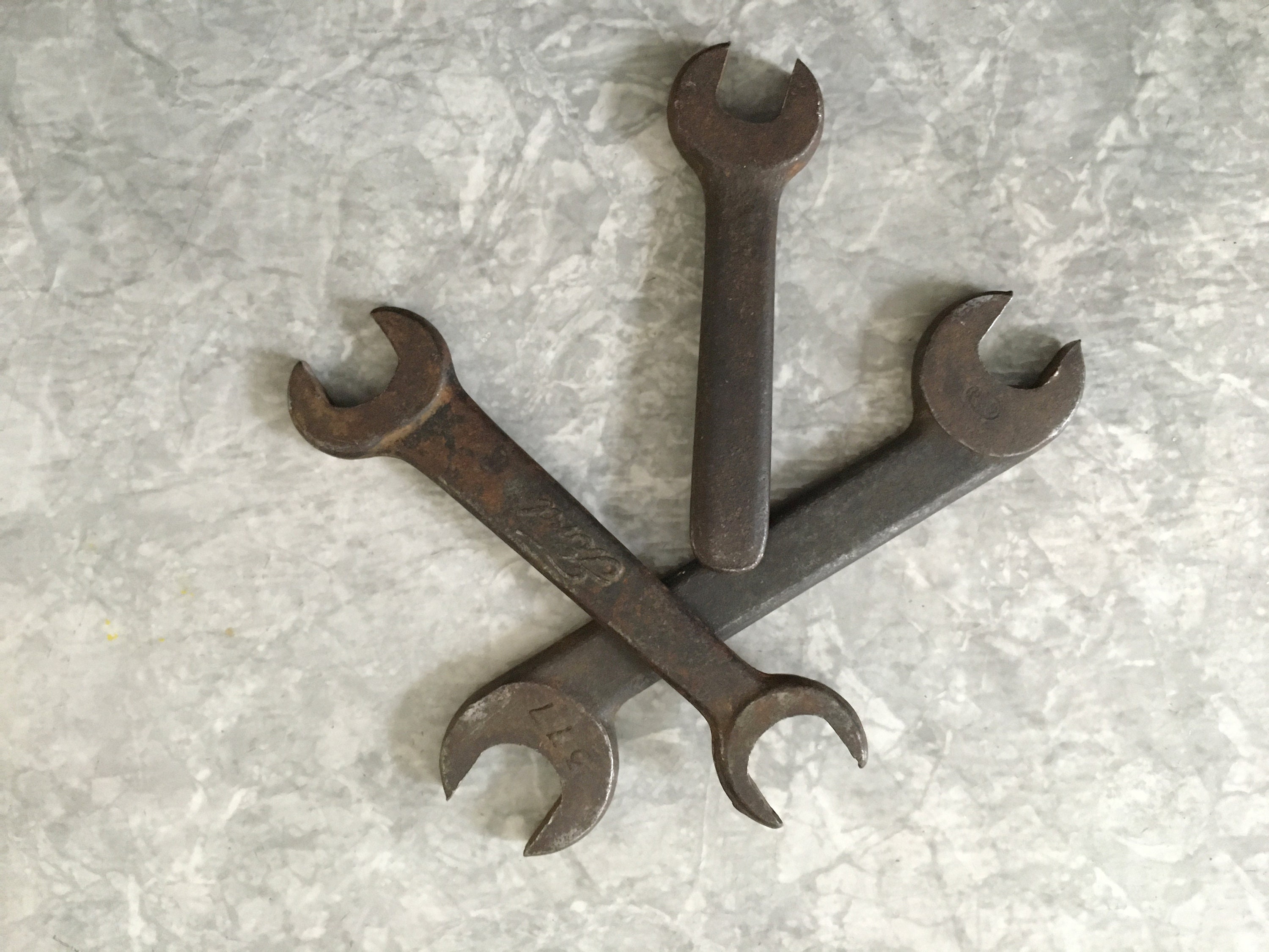 Antique Wrenches Open Endset of 3 Vintage Double Open End Etsy