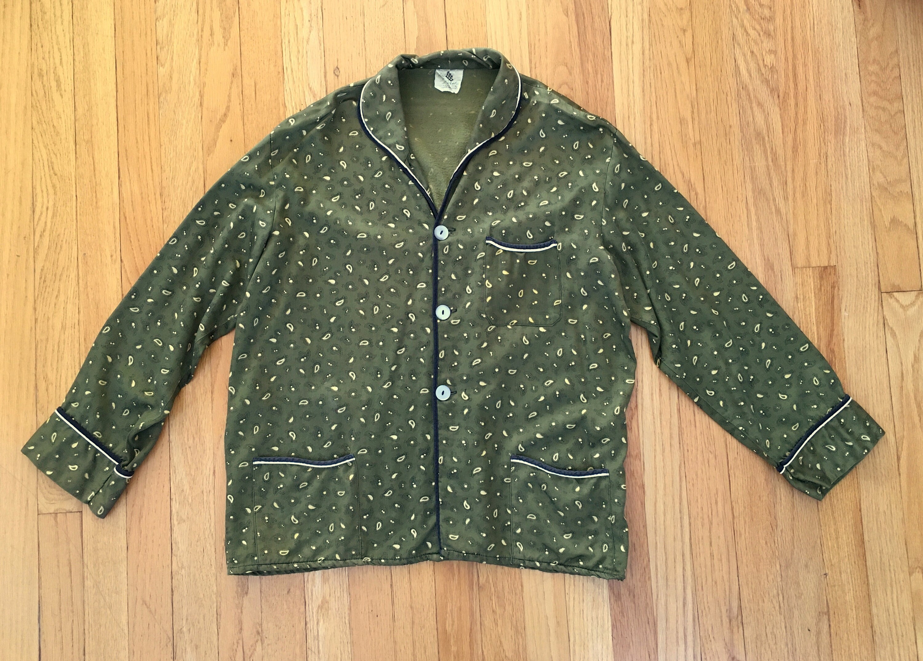 Vintage Pyjama Top - Etsy