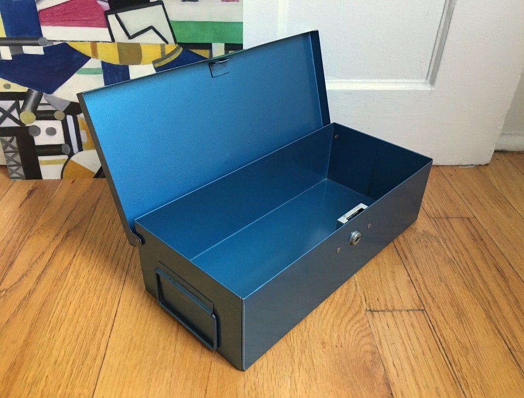 vintage-merriam-industrial-metal-box-no-8-guardsman-blue-etsy