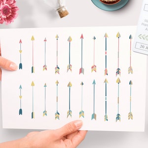 clipart arrows, color arrow clipart, boho clipart, boho graphics, arrow clip art, logo clipart, invite clipart, wall art clipart, download