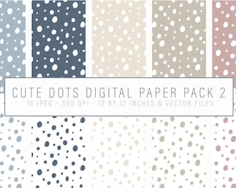 tiling patterns, digital paper pack, dots digital paper, pastel digital paper, pastel patterns, pastel backgrounds, dots background, vector