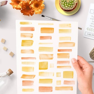 paint strokes clipart, watercolor brush strokes clipart, paint clipart, brush strokes clipart, hand painted clipart, banner clipart, labels