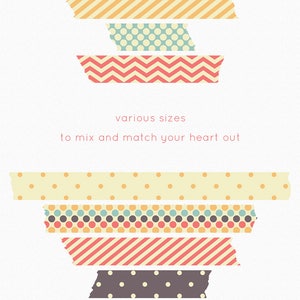 Washi clipart, washi tape clipart, discount clipart, digital washi, tape clipart, washi graphics, tape graphics, chevron washi clipart, image 3