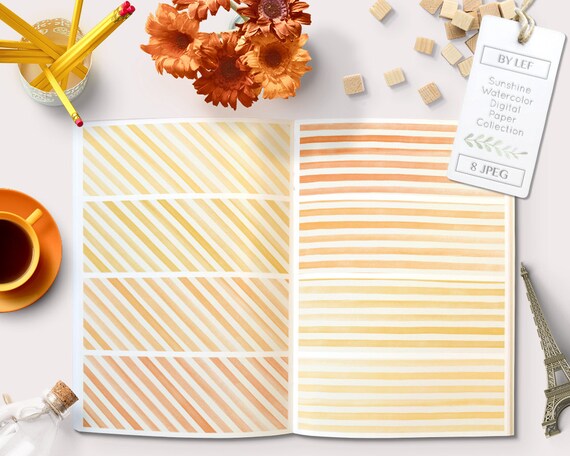 watercolor digital paper, watercolor printable paper, watercolor ...