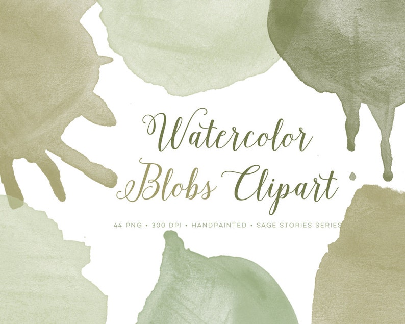 watercolor clipart blobs, watercolor logo clipart, watercolor splatter graphics, logo clipart, round watercolor clipart, watercolor graphics image 1